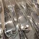 12 silver-plated metal table forks, Ercuis silversmith, Louis XV 29