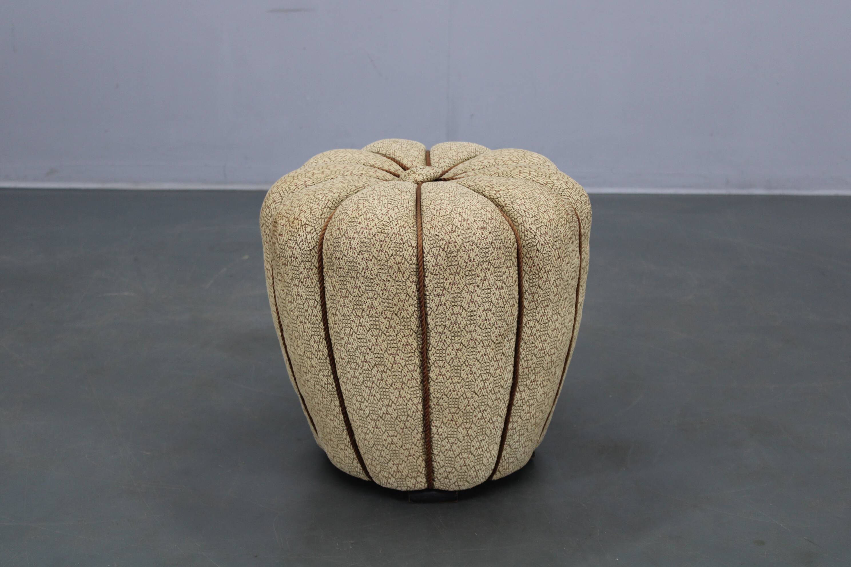 Tabouret Art Déco de Jindrich Halabala, Tchécoslovaquie 1930