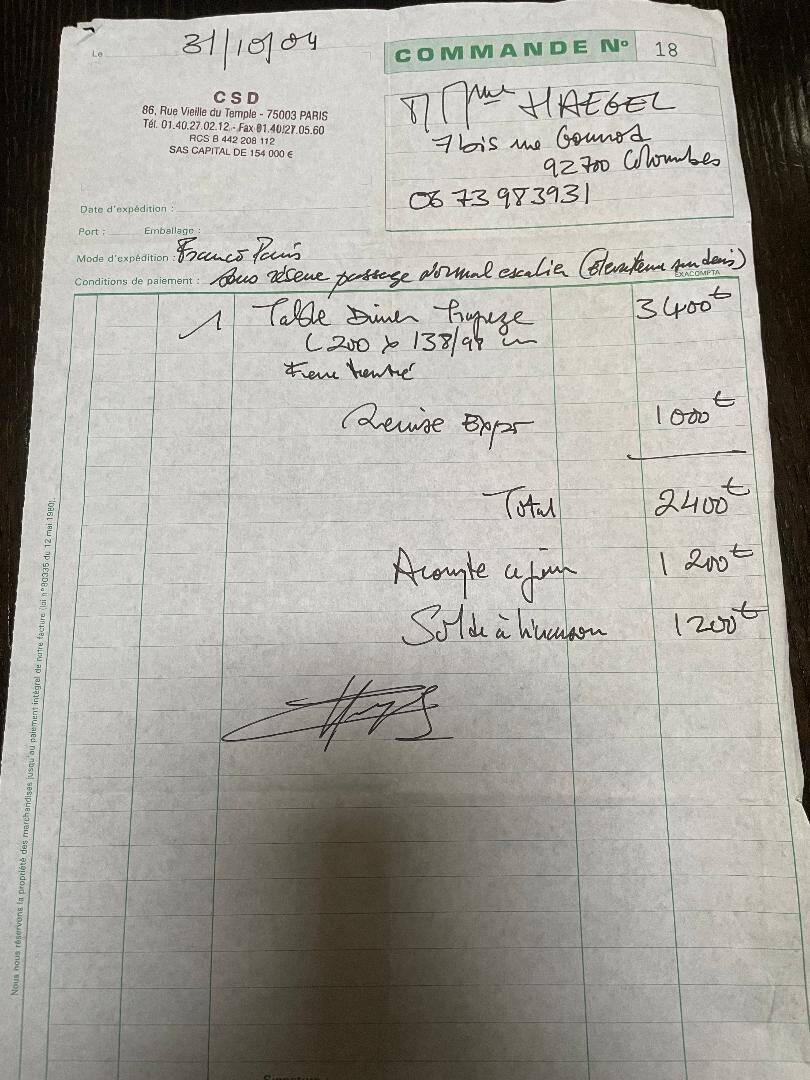 Designer dining table