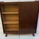 Vintage shoe cabinet with tapered legs