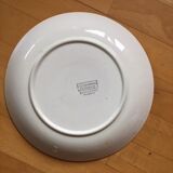 Plat rond et creux faïence Sarreguemines Dannemarie
