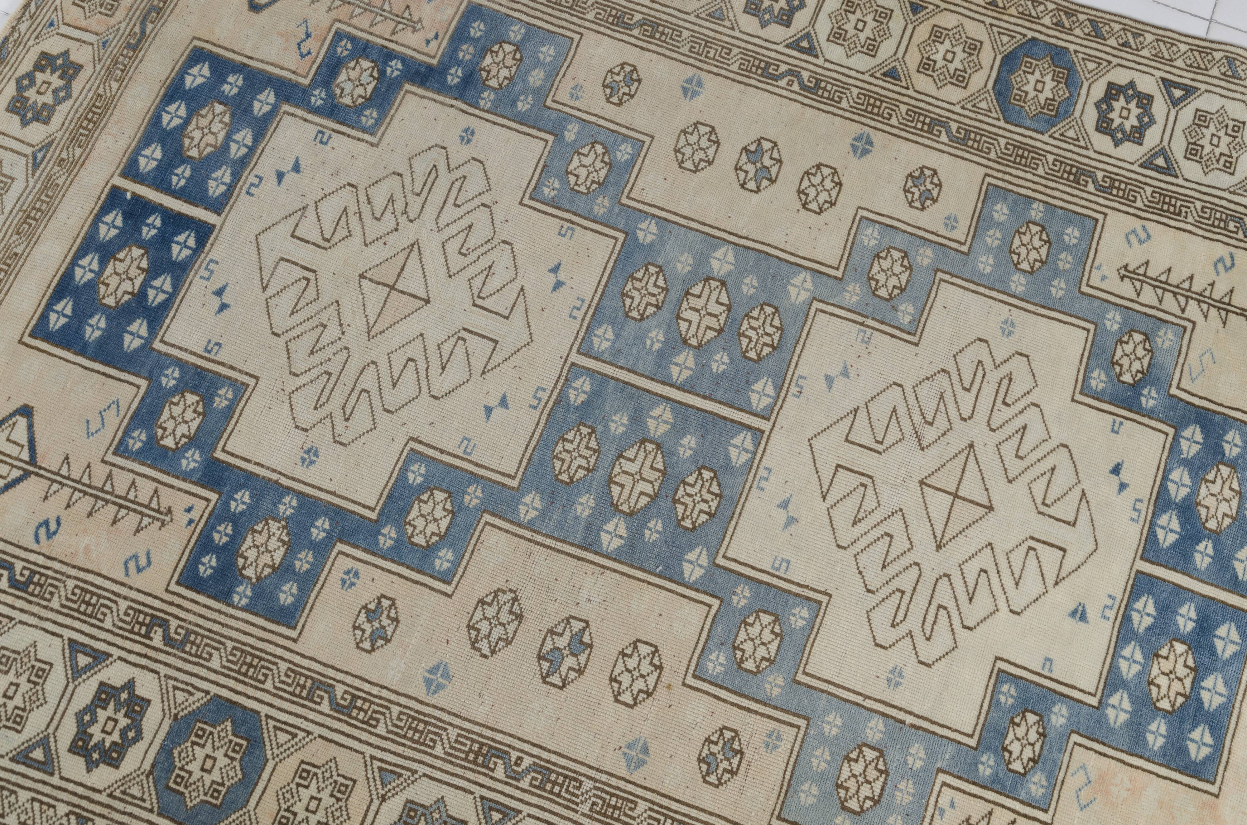 Tapis anatolien vintage géométrique