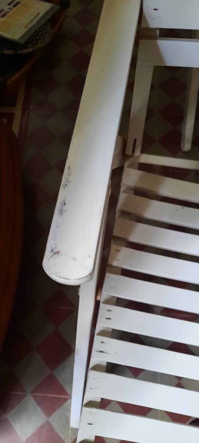 4 R Gleizes folding garden armchairs