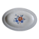 Plat ovale décor floral Digoin Sarreguemines
