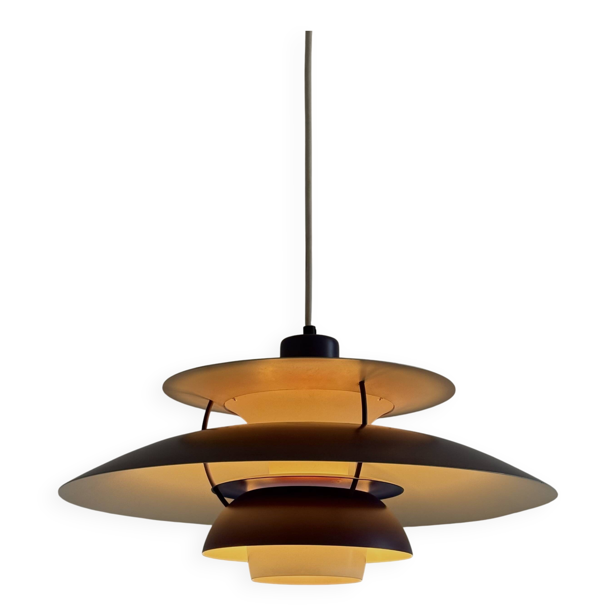PH5 pendant lamp purple by Poul Henningsen for Louis Poulsen