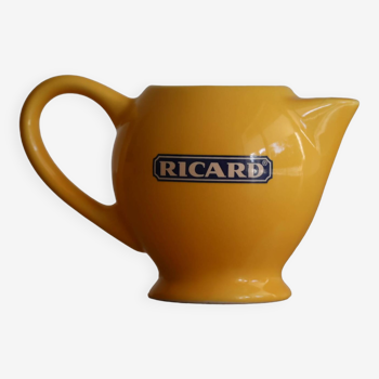 Small Ricard pot pitcher in yellow ceramic