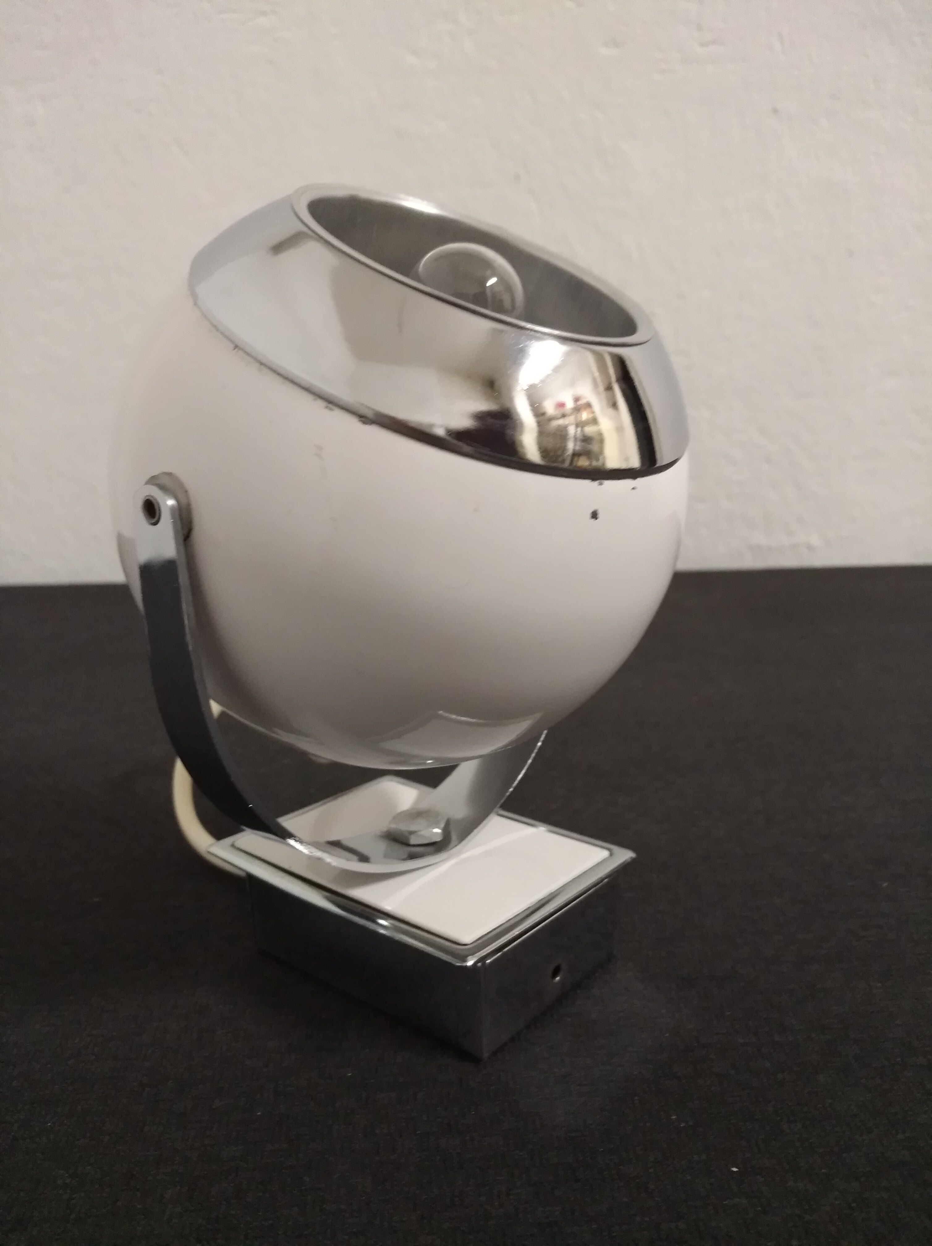 Spot eye ball sconce, 60/70s