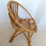 Children's rattan armchair