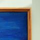 'blue soul' - vintage mid century abstract framed oil painting