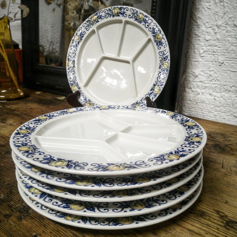 6 fondue plates "Cadiz" from Villeroy & Boch