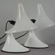 Rare paire de lampes de table Art Plex Venezia 'Karin-M'.