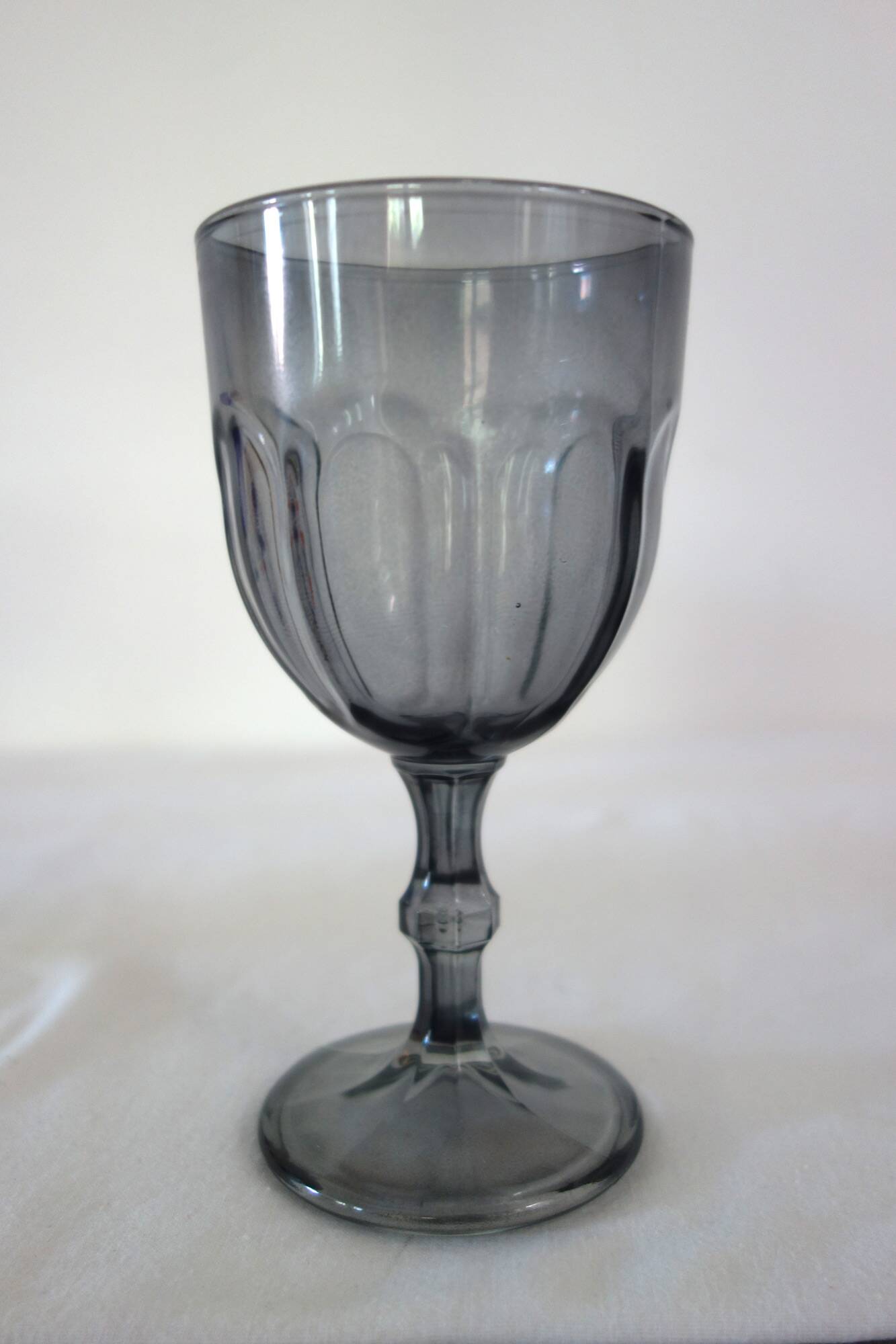 12 large vintage colored glasses