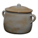 Soup tureen, glazed earthenware pot.