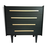 Commode vintage bleu profond