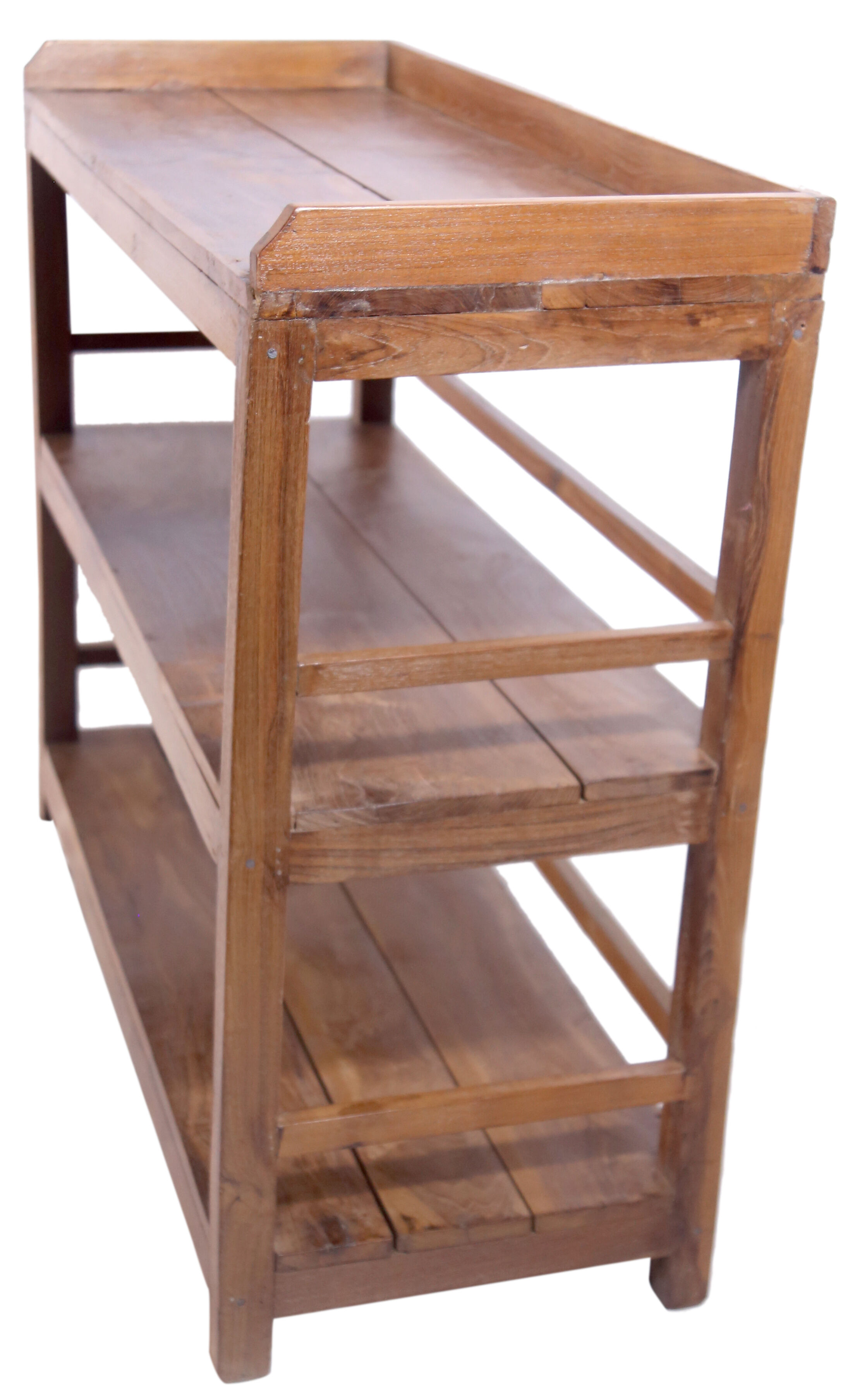 Ancient Burmese teak shelf