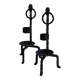 Vintage black metal candle holders – Twisted wrought iron