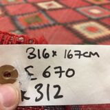 Turkish kilim rug 316x167 cm