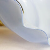 Blue glass pendant lamp, vintage