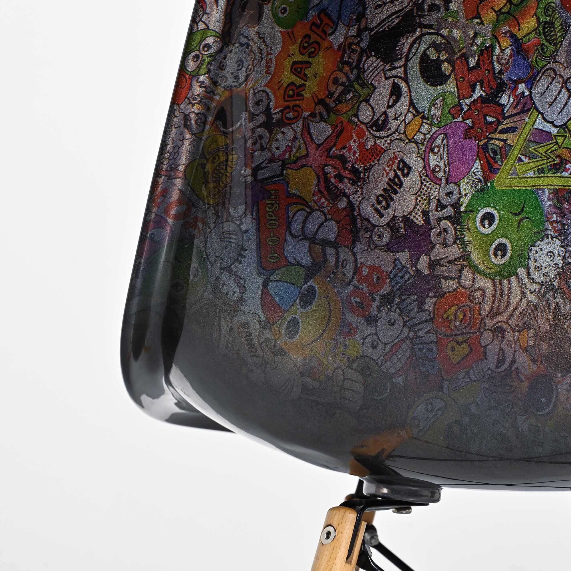 Eames chair customised by an artist, circa 2000
