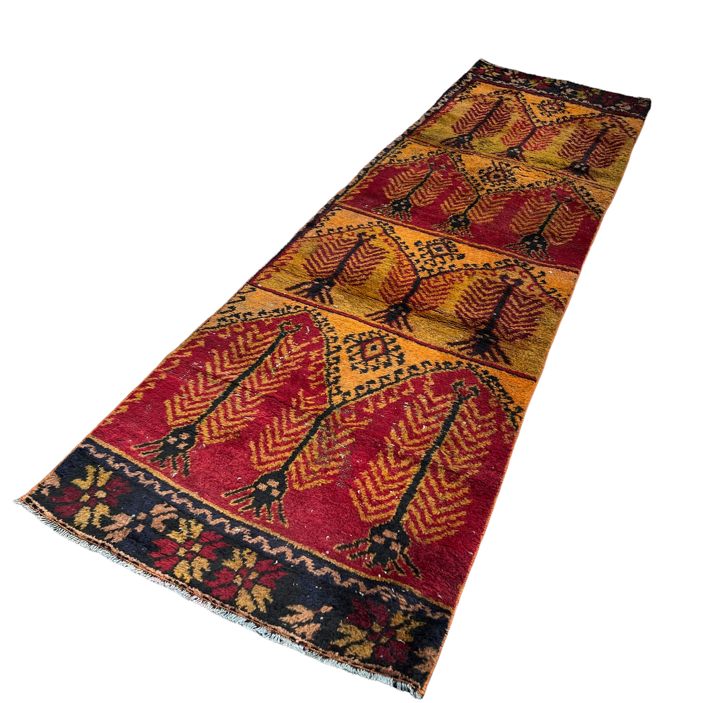 Vintage turkish rug runner, 320 x 90 cm