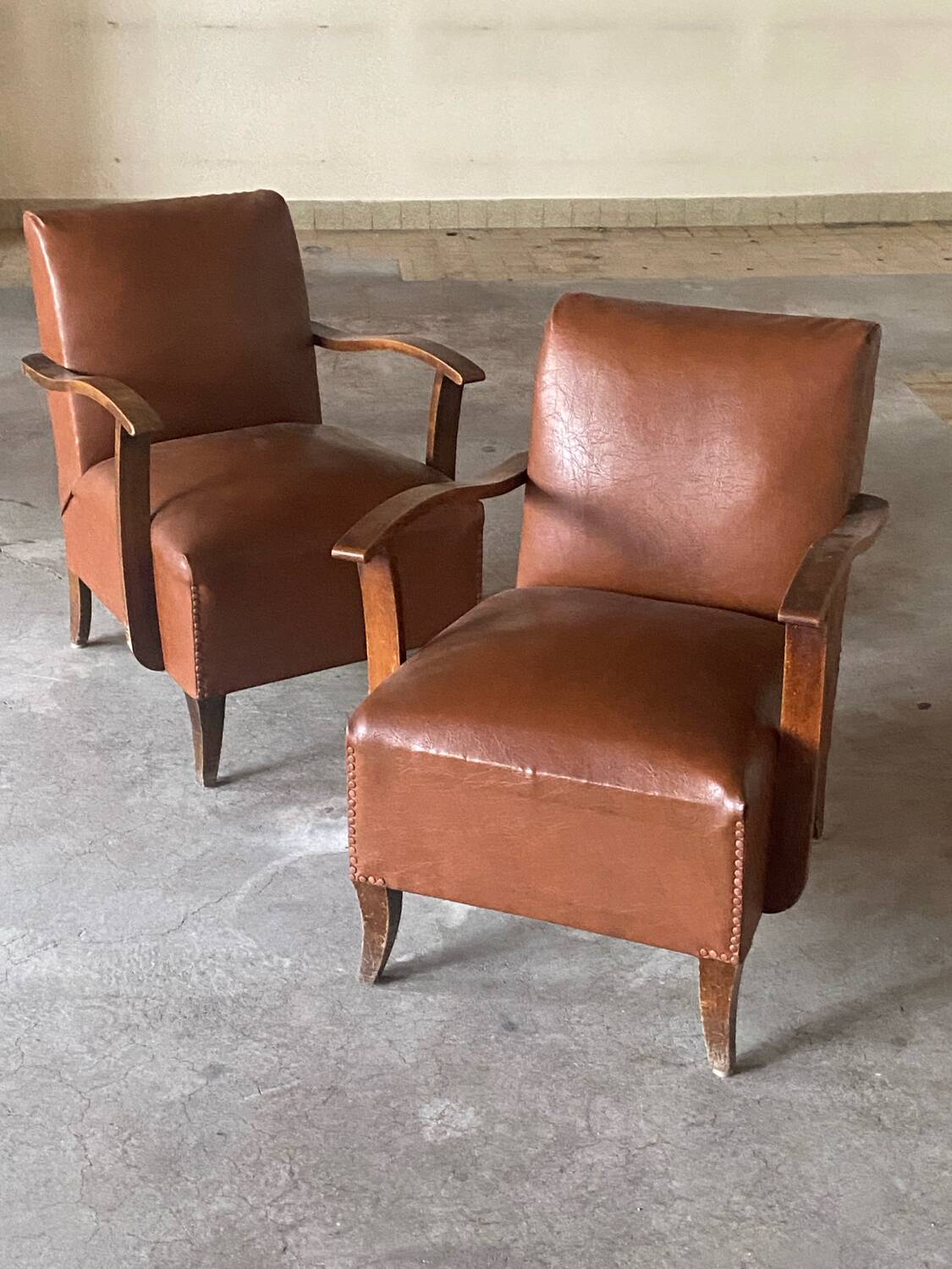 Paire de fauteuils, années 50