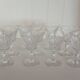 Set of 10 Baccarat Piccadilly Cut Crystal White Wine / Port Glasses