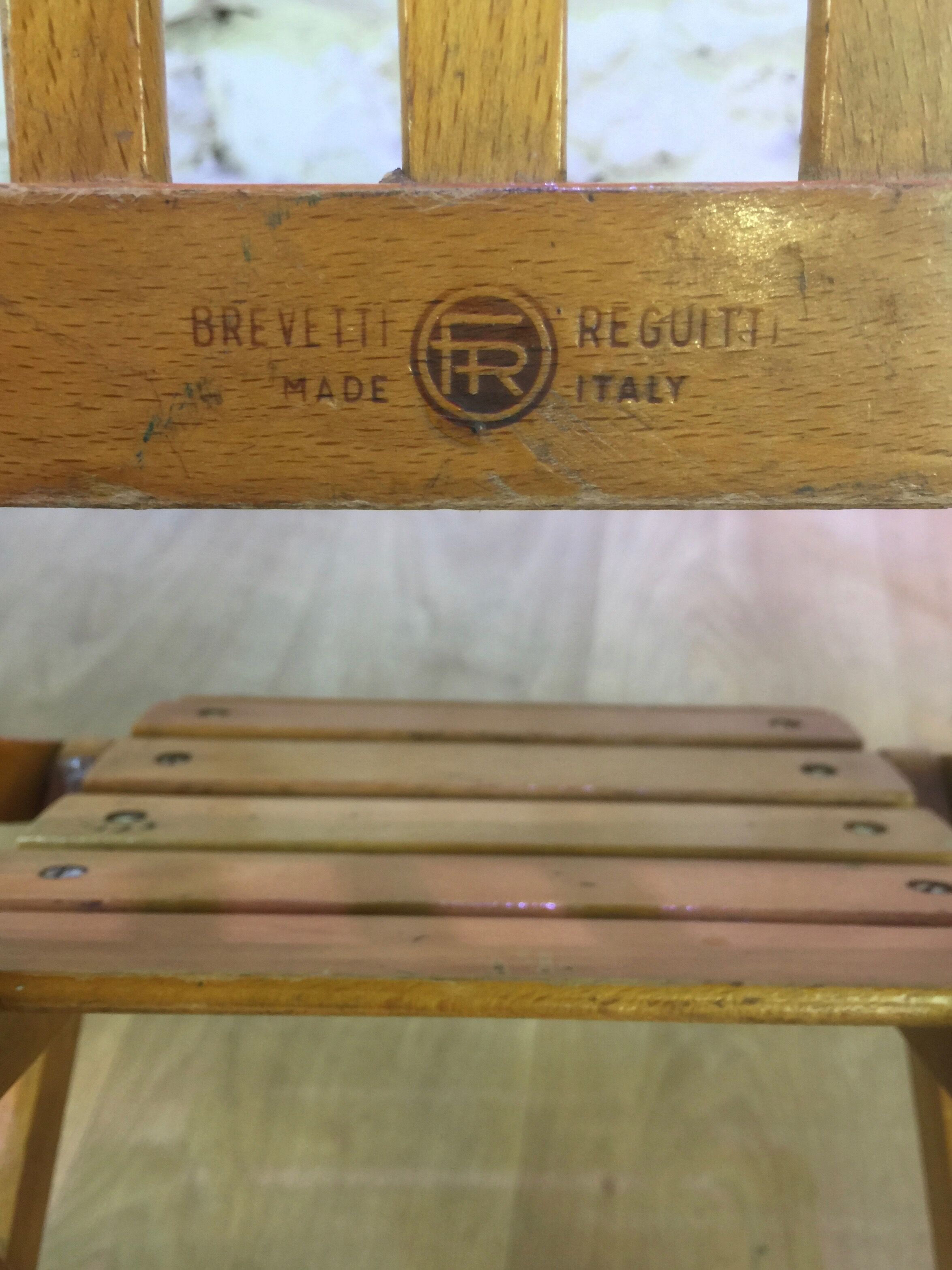 folding chair for children by fratelli reguitti, italy