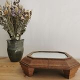 Mirror underside in solid wood art deco