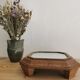 Mirror underside in solid wood art deco
