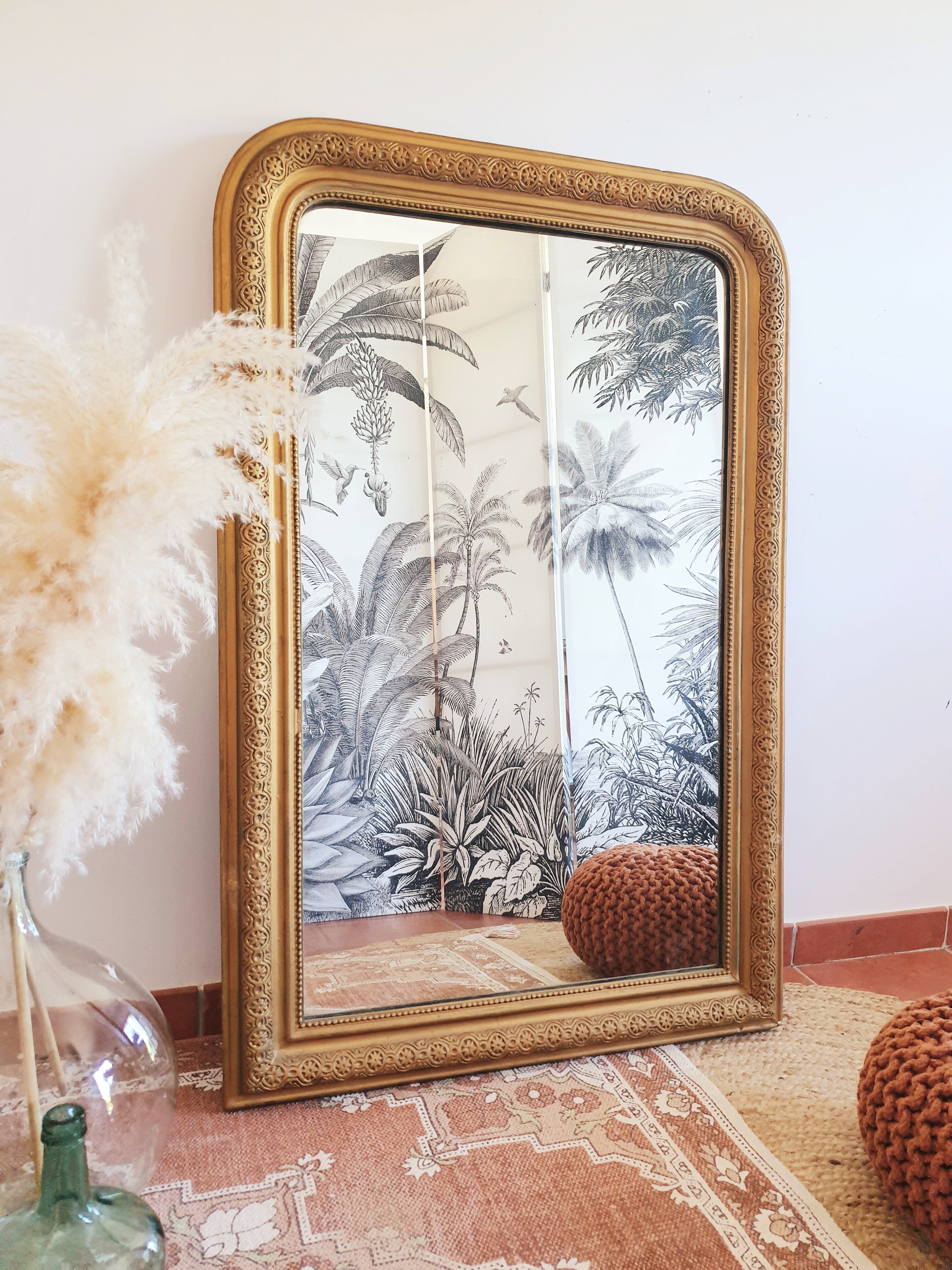 Grand miroir Louis Philippe 78x118cm