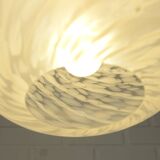 Vintage chandelier / Murano glass hanging lamp / Unique light fixture / Pendant light / Italy 1980s