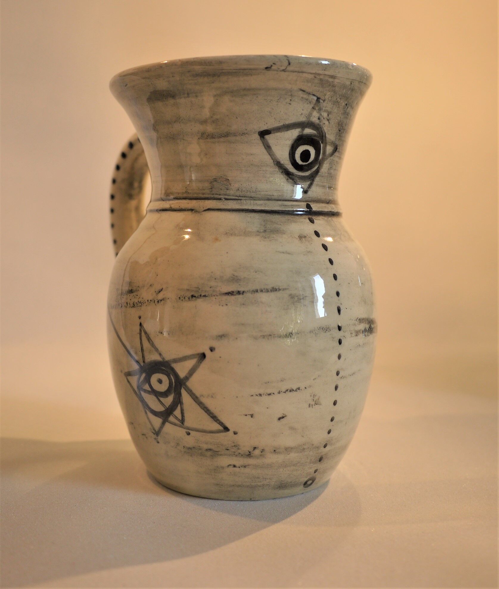 Vintage vase Jean Varoqueux 50s