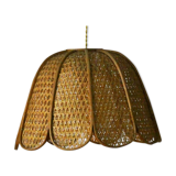 Wicker hanging lamp