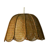 Wicker hanging lamp