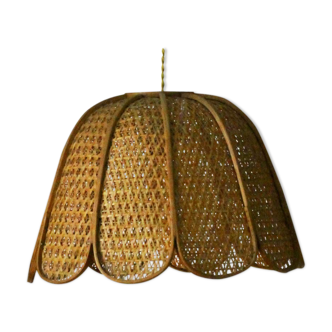 Wicker hanging lamp