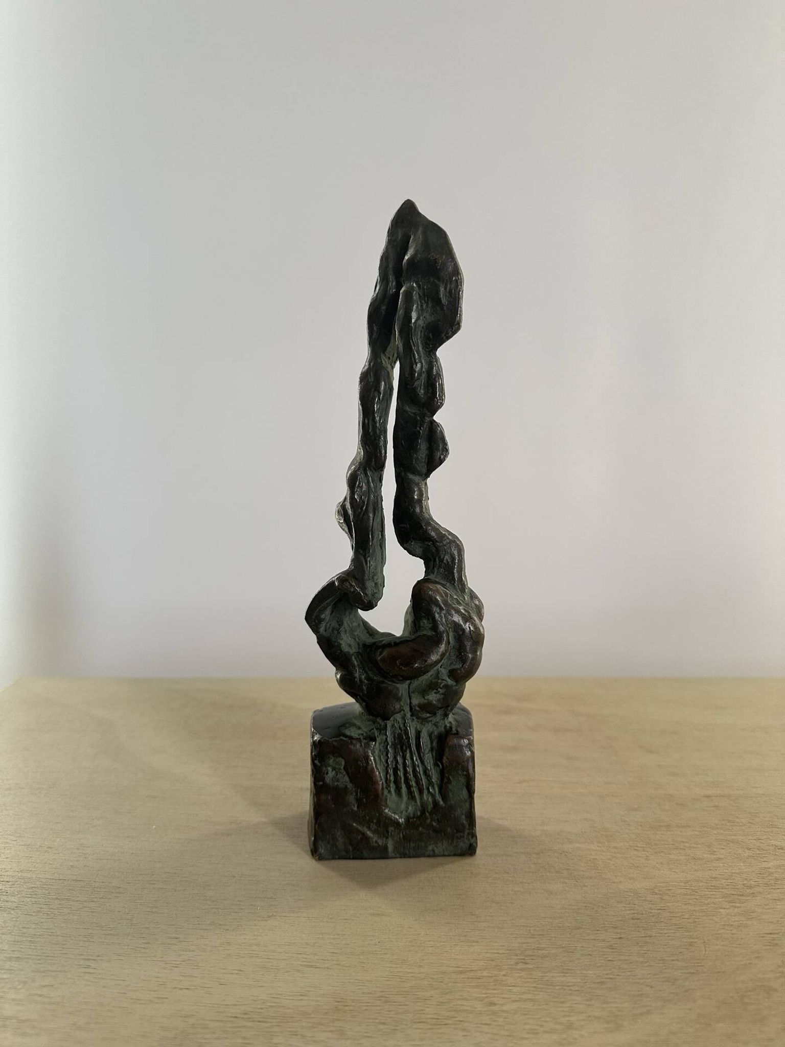 Mid-Century Bronze Abstract Sculpture