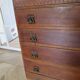 Art Deco chest of drawers with 4 drawers in oak, France 1930s-50s