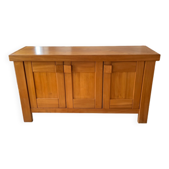 Sideboard in solid elm, Maison Regain 1970 vintage