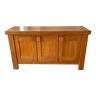 Sideboard in solid elm, Maison Regain 1970 vintage