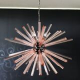 large vintage chandelier "Sputnik" - 50 ROSES prisms
