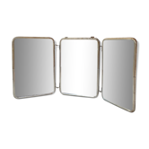 Vintage barber tryptic mirror 1960