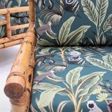 Vintage rattan armchairs Vivai del Sud 1970s , set of 2