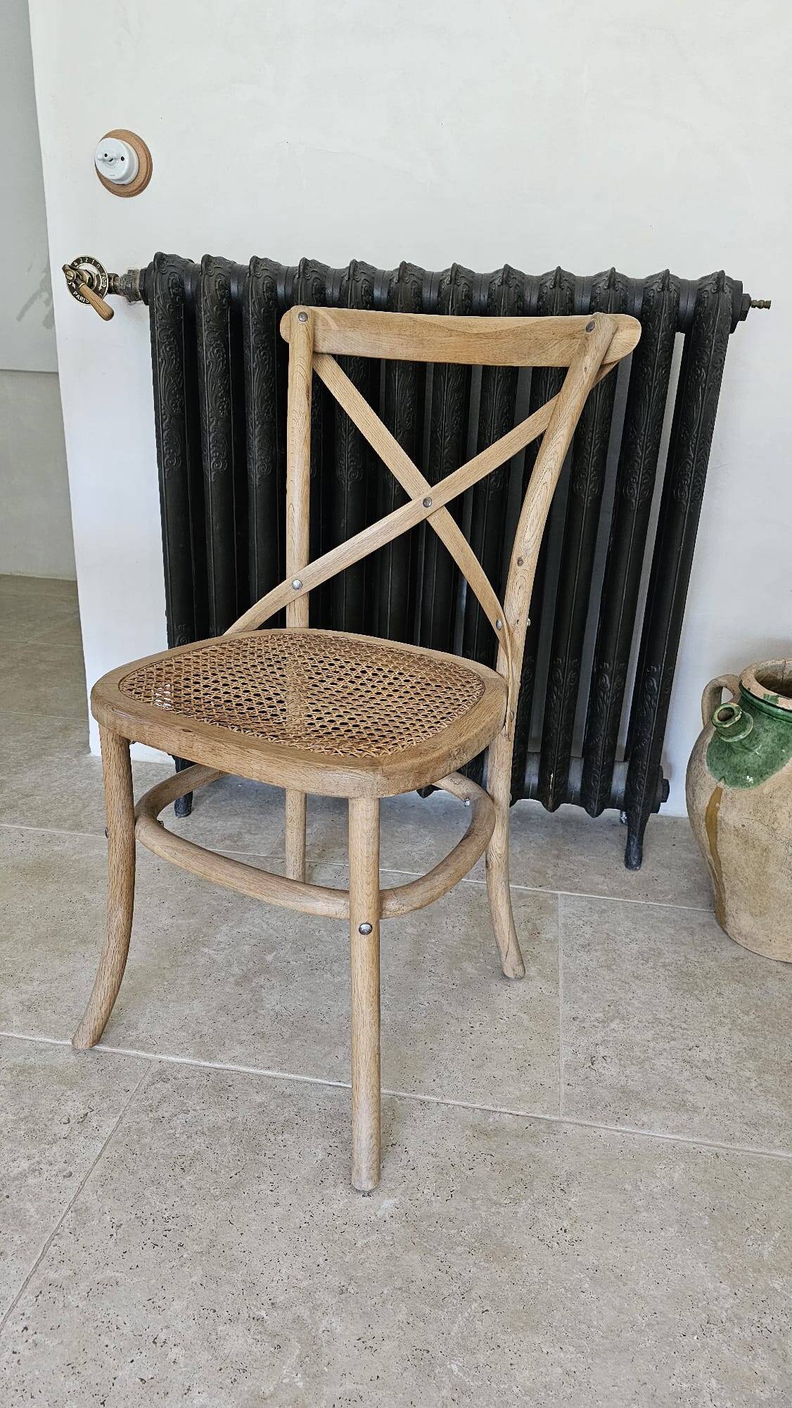 3 cane bistro chairs