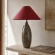 Chulucanas handcrafted ceramic table lamp, Peru, dated 2005