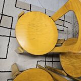 Lot of vintage bruno rey 1970" chairs