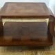 1930s Art Deco side table in marquetry walnut