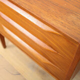 A vintage Danish mid-century bedside table attributed to Kai Kristiansen