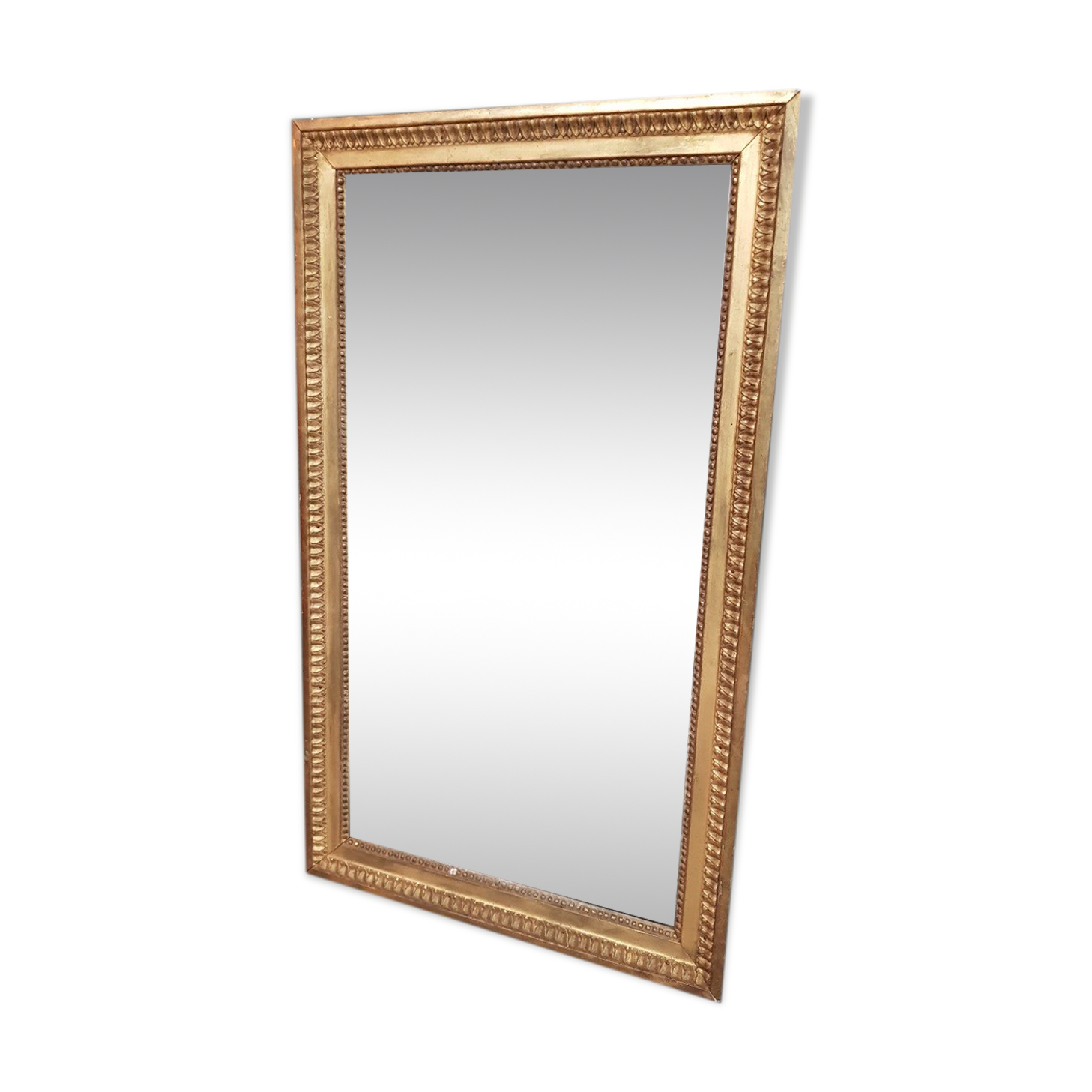 Antique french gilded Louis XVl mirror with mercury glass