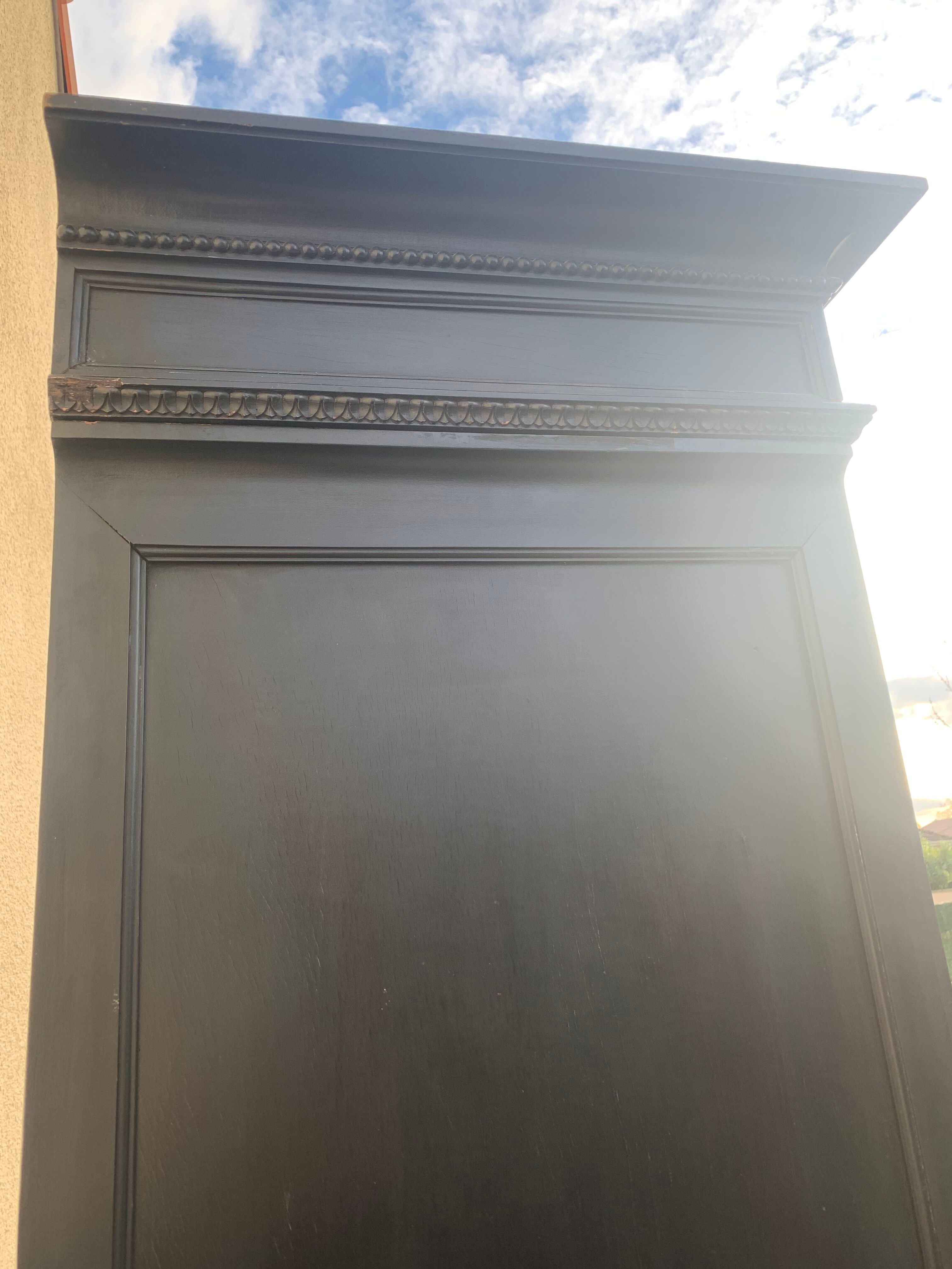 Black notary cabinet