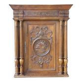 Carved wall paneling, bas relief.